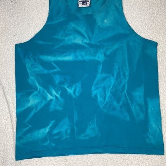 Vintage Lee Bleached Blank Tank Top: Size Large - Picture 5 of 7